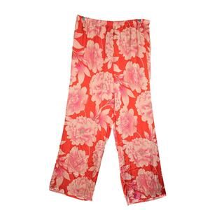 Sofia Intimates Pants Womens XL Floral Wide Leg Lounge Pajama Feminine Coquette